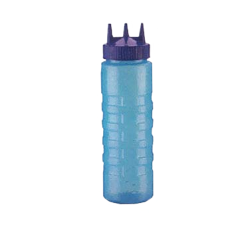 Vollrath 3324C-54 24 Oz. Translucent Purple with Purple Cap Traex Tri Tip Squeeze Bottle