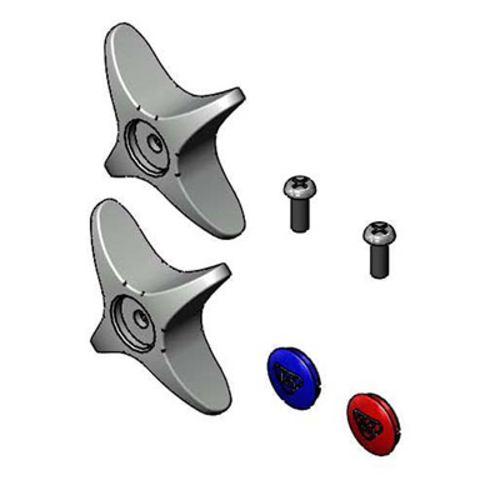 T&S Brass B-19KNS-AM Two 4aAm Handles With Anti Microbial Coating Parts Kit