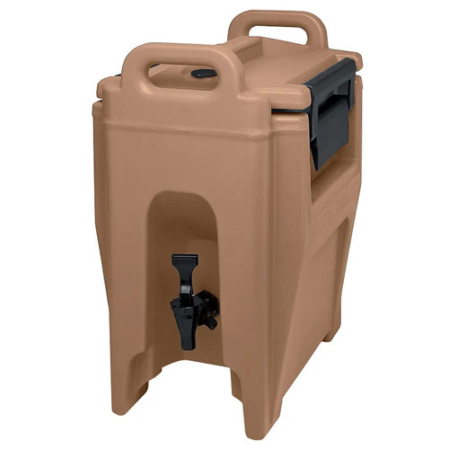 Cambro UC250157 11.75" W x 16.75" D x 19.75" H 2.75 Gallon Insulated Plastic Coffee Beige Ultra Camtainer Beverage Carrier