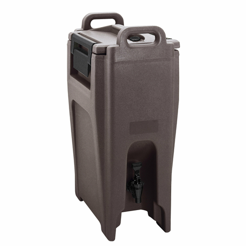 Cambro UC500194 11.75" W x 16.75" D x 26.63" H 5.25 Gallon Insulated Plastic Granite Sand Ultra Camtainer Beverage Carrier