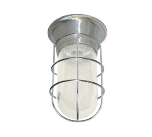 Component Hardware L55-1024-HT Tempered Glass Globe Tuff-Skin with Wire Guard Canopy Lighting Fixture
