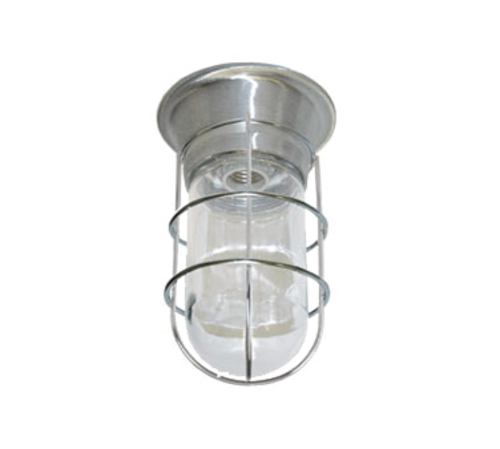 Component Hardware L55-2024 Tempered Glass Globe Canopy Lighting Fixture with Wire Guard