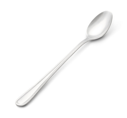 Vollrath 48224 7 3/8" Stainless Iced Tea Spoon Mirror Finish BROCADE Heavyweight Imported Flatware