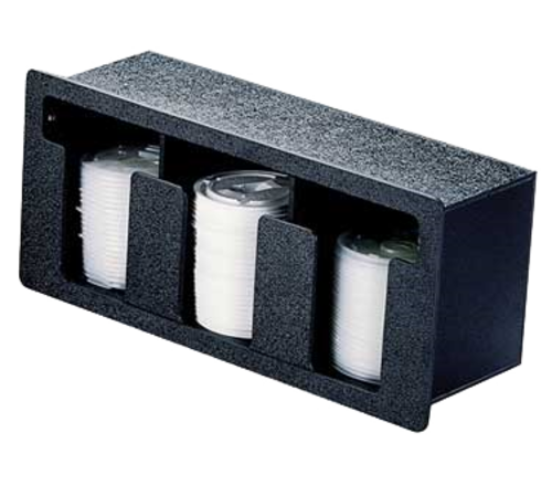 Vollrath FML-3 16" W x 5.38" D x 7.25" H (3) Columns Vertical Mount Flush Mount Lid Holder