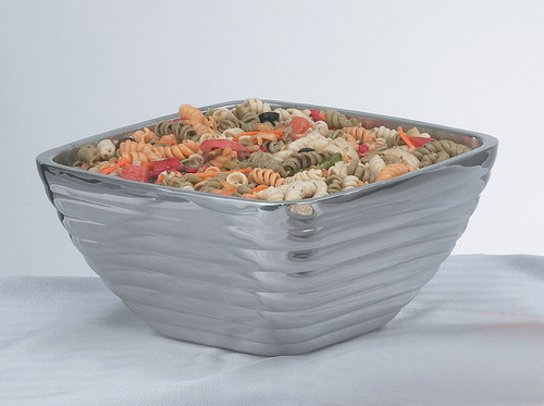 Vollrath 47635 5.2 Qt. 18/8 Stainless Steel Square Beehive Serving Bowl