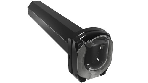 Vollrath LS03MS18B 18" Black Plastic Horizontal LidSaver3 In-Counter Lid Dispenser