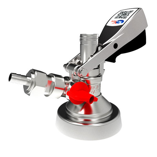 Micro Matic KK-713-058 0.4" O.D. Barb Gas Port Stainless Steel Probe KeyKeg Coupler