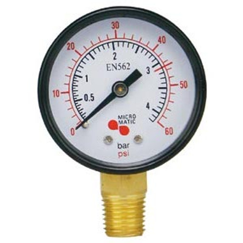 Micro Matic 3450007 0 - 60 PSI Pressure Gauge