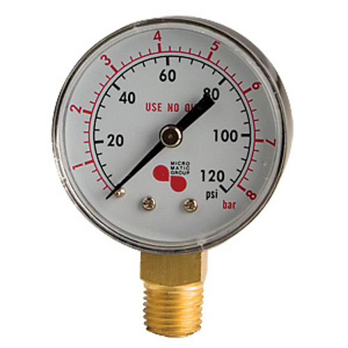 Micro Matic 84073 0 - 120 Lb Left Hand Threads Regulator Gauge