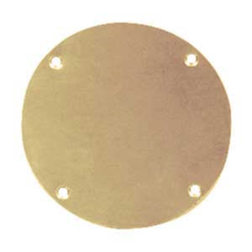 Micro Matic DS-HCPBRL 4" Hole Brass Finish Hole Cover Plate
