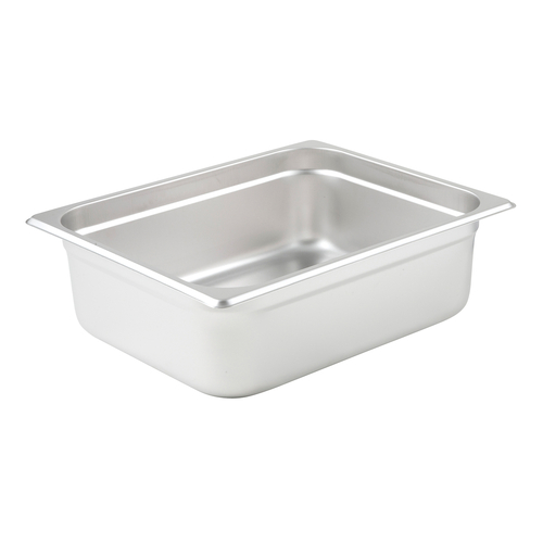 Winco SPJL-204 1/2 Size 18/8 Stainless Anti-Jamming Steel Steam Table Pan