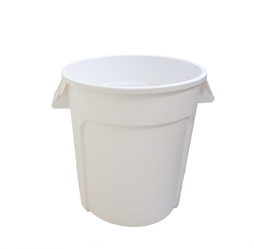 Omcan USA 80583 20 Gal. White Polyethylene Round Food Storage Container