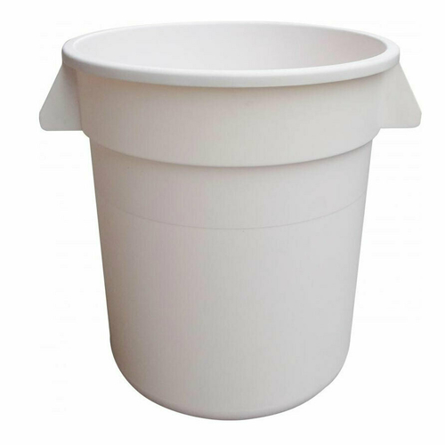 Omcan USA 80584 32 Gal. White Polyethylene Round Food Storage Container