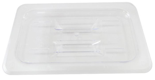 Omcan USA 80020 Clear Polycarbonate 0.25 Size Solid Food Pan Cover