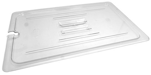 Omcan USA 80050 Clear Polycarbonate Full Size Slotted Food Pan Cover