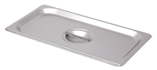 Omcan USA 80270 Stainless Steel Solid 0.33 Size Steam Table Pan Cover
