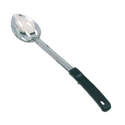 Omcan USA 80735 15" Stainless Steel Slotted Basting Spoon with Stop-Hook Handle