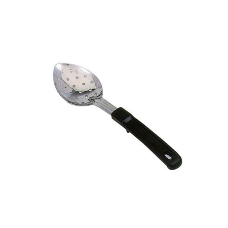 Omcan USA 80731 13" Stainless Steel Perforated Basting Spoon with Stop-Hook Handle