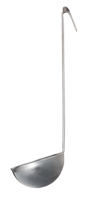 Omcan USA 80758 8 Oz. One Piece Stainless Steel Ladle