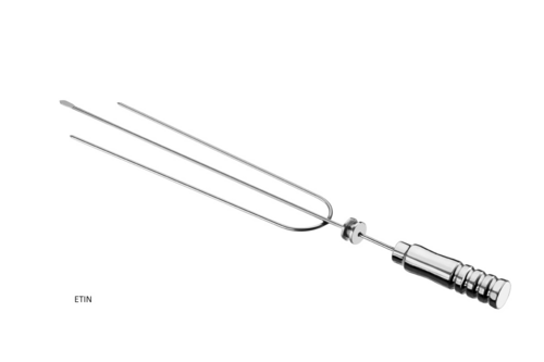 Skyfood ETIN-X 27" W Triple Stainless Steel with Aluminum Coated Wooden Thermal Handle Skewer