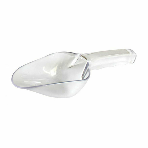 Omcan USA 80322 6 Oz. Clear Plastic Round Bottom Utility Scoop