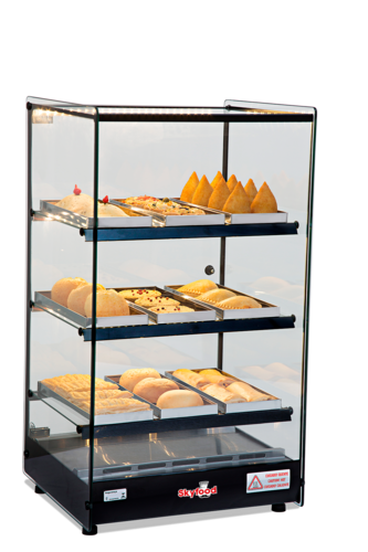 Skyfood FWD3T-9P 18.5" W Stainless Steel Exterior Countertop Food Warmer Display Case - 120 Volts