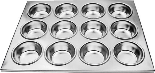 Omcan USA 80628 12 Cups Aluminum Muffin Pan
