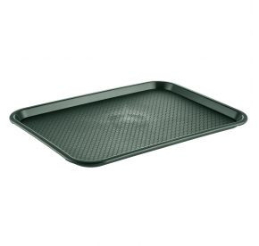 CAC China DSPT-1418G 18" W Green Polypropylene Fast Food or Cafeteria Tray