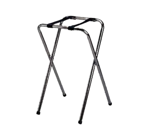 TableCraft Products 23 17-1/4" W x 17-1/4" D x 29 3/4" H Chrome Plated Tray Stand