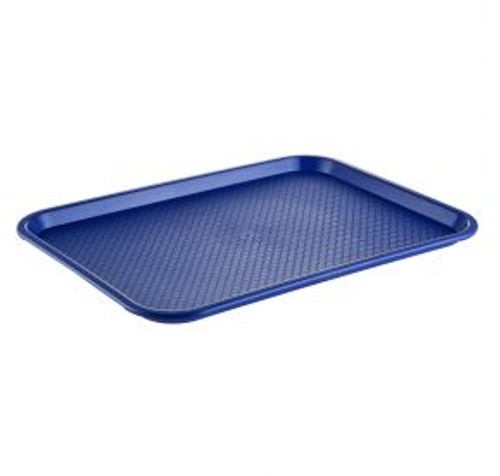 CAC China DSPT-1418B 18" W Blue Polypropylene Fast Food or Cafeteria Tray