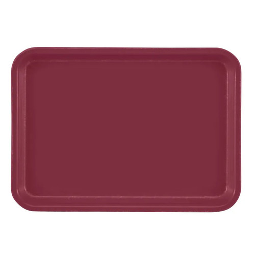 Cambro 46522 6" x 4.25" Burgundy Wine High-Impact Fiberglass Rectangular Camtray - 12/Case