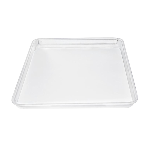 Omcan USA 85260 26" W x 9" D x 1" H White Fiberglass Rectangular Market Tray