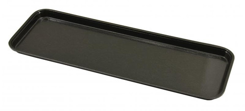Omcan USA 85240 26" W x 9" D x 1" H Black Fiberglass Rectangular Market Tray