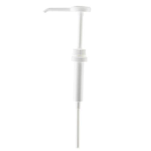 TableCraft Products 66238 1 Oz. Plastic White Economy Pump With 9" Dip Tube 38MM Top With Hole