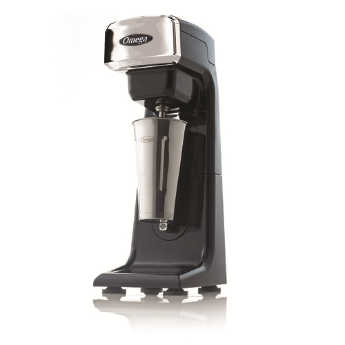Omega M1000 Black Chrome Single Spindle Omega Drink Mixer - 0.33 HP