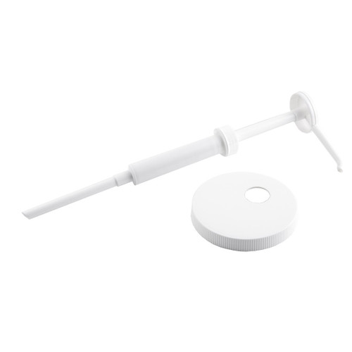 TableCraft Products 662160 1 Oz. With 9" Dip Tube And 160MM Top With Hole Plastic White Economy Pump