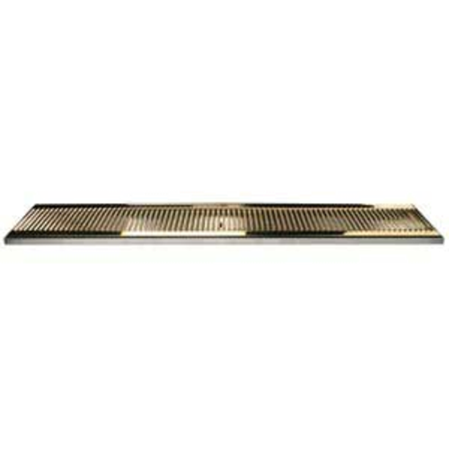Micro Matic DP-120DSSPVD-39-P 39" W Stainless Steel and Brass Surface Mount Drip Tray