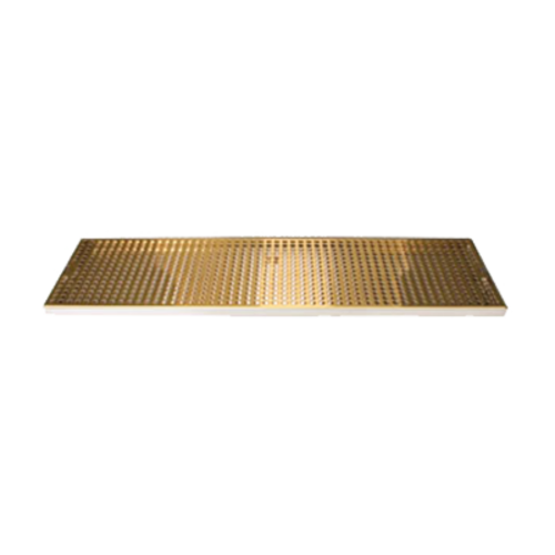 Micro Matic DP-820DSSPVD-36 36" W x 8" D Stainless Steel and Brass with Drain Drip Tray Trough