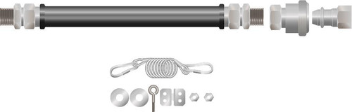 Bakers Pride MGC-75 Plastic Coated Stainless Steel Gas Connector Hose