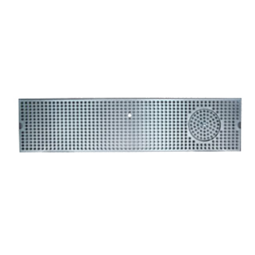 Micro Matic DP-820D-33GR 33" W x 8" D Stainless Steel with Glass Rinser Drip Tray Trough