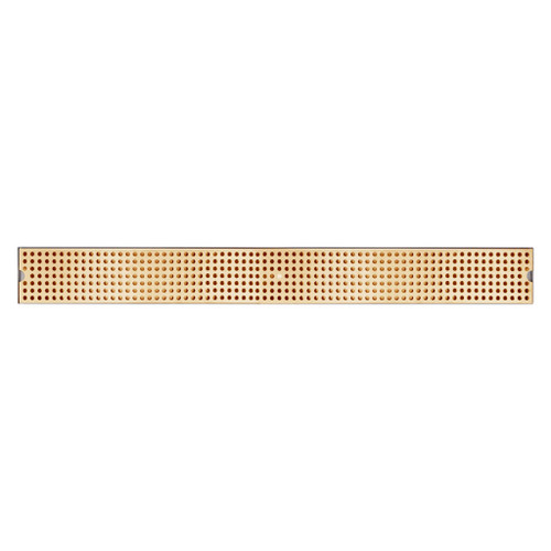 Micro Matic DP-120DSSPVD-36-P 36" W Stainless Steel and Brass Surface Mount Drip Tray