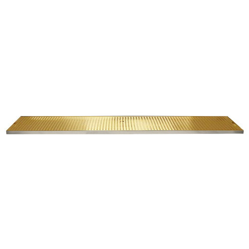 Micro Matic DP-120DSSPVD-51-P 51" W Stainless Steel and Brass Surface Mount Drip Tray