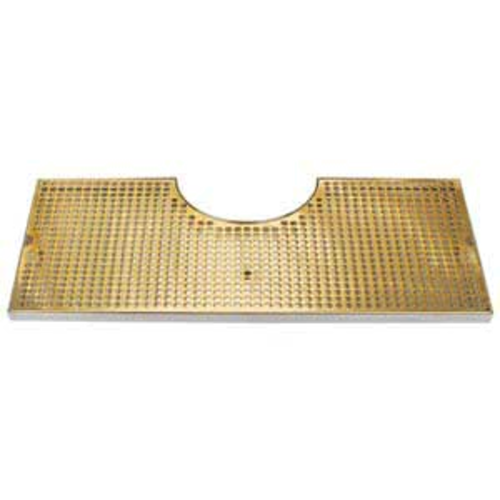 Micro Matic DP-630DSSPVD-24E 24" W x 11" D Stainless Steel and Brass with Drain Drip Tray Trough