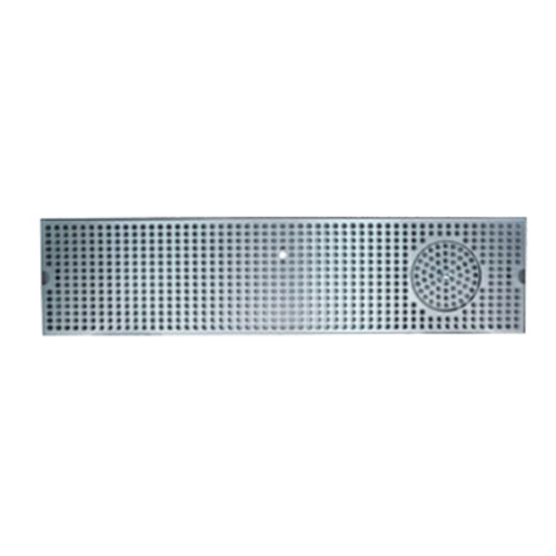 Micro Matic DP-820D-39GR 39" W x 8" D Stainless Steel with Glass Rinser Drip Tray Trough