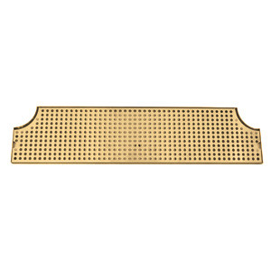 Micro Matic DP-MET-H-PVD-28-Z 28" W x 8.5" D Stainless Steel and Brass with Drain Drip Tray Trough