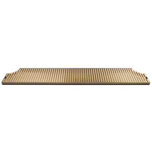 Micro Matic DP-MET-H-PVD-40-Z 40" W x 8.5" D Stainless Steel and Brass with Drain Drip Tray Trough