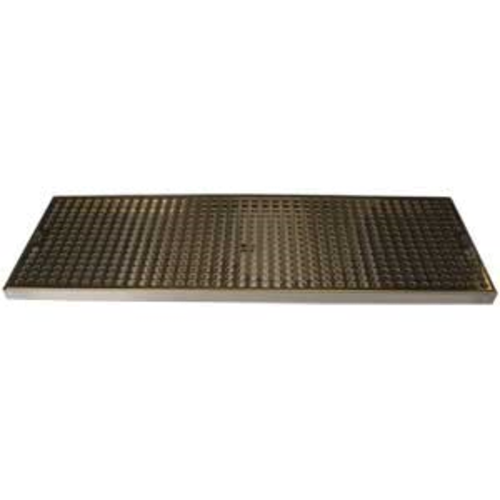 Micro Matic DP-820DSSPVD-24 24" W x 8" D Stainless Steel and Brass with Drain Drip Tray Trough