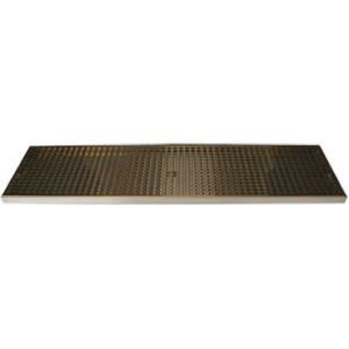 Micro Matic DP-820DSSPVD-33 33" W x 8" D Stainless Steel and Brass with Drain Drip Tray Trough