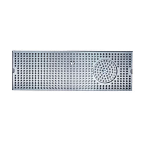Micro Matic DP-820D-24GR 24" W x 8" D Stainless Steel with Glass Rinser Drip Tray Trough