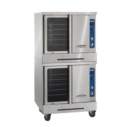 Imperial PCVDE-2 38" W Stainless Steel 2 Deck Electric Convection Oven
